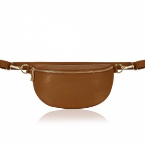 Leather Crossbody / Waist Bag - Tan